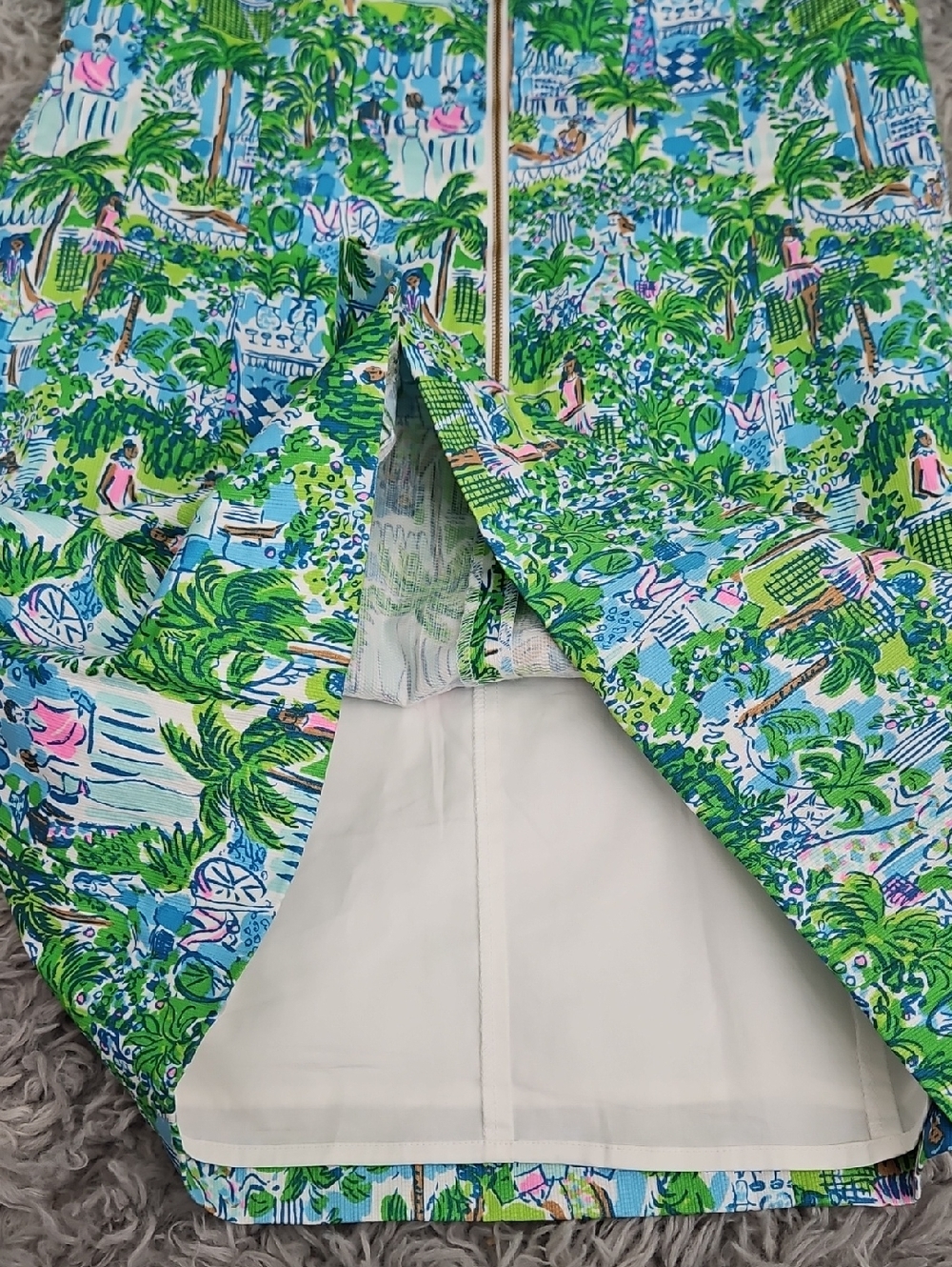 Lilly Pulitzer Womens Tropical Tank Dress in Green, Blue & Pink. NWT as Well - Picture 6 of 9
